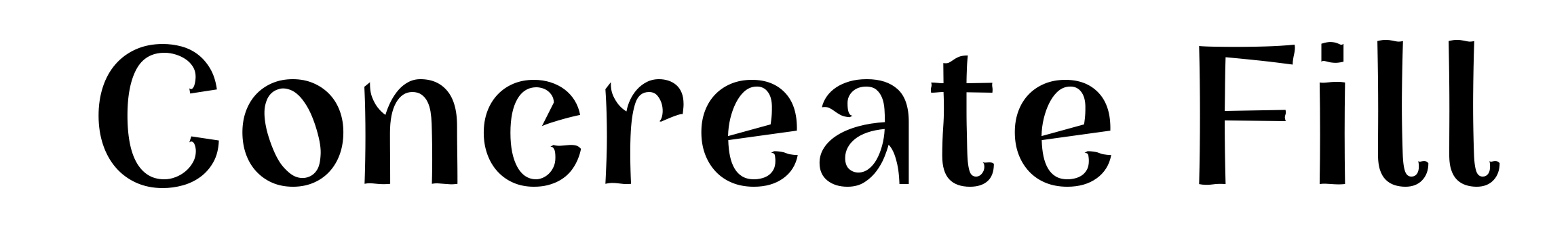 Concreate Fill