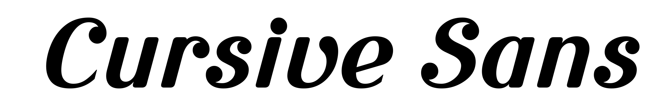 Cursive Sans