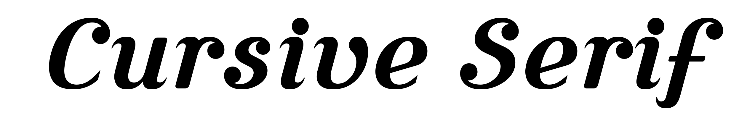 Cursive Serif