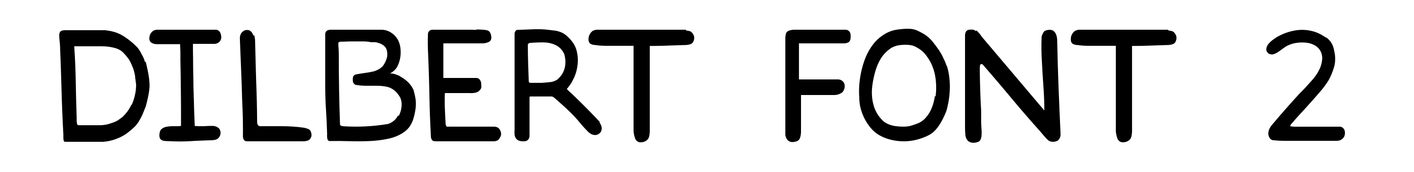 Dilbert font 2