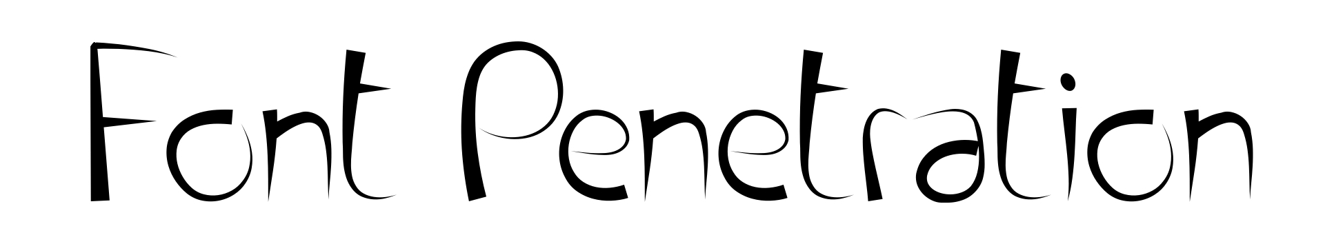 Font Penetration