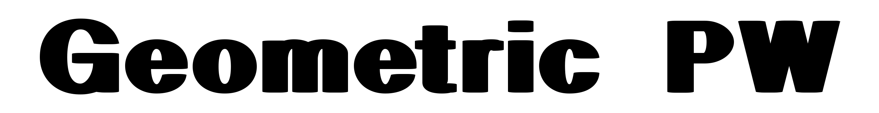 Geometric PW
