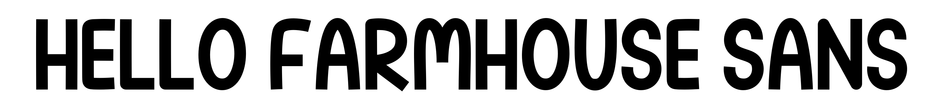Hello Farmhouse Sans