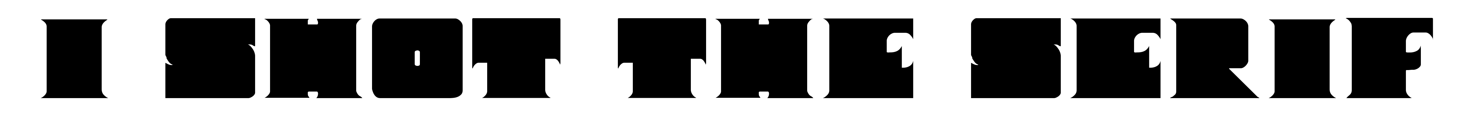 I Shot The Serif