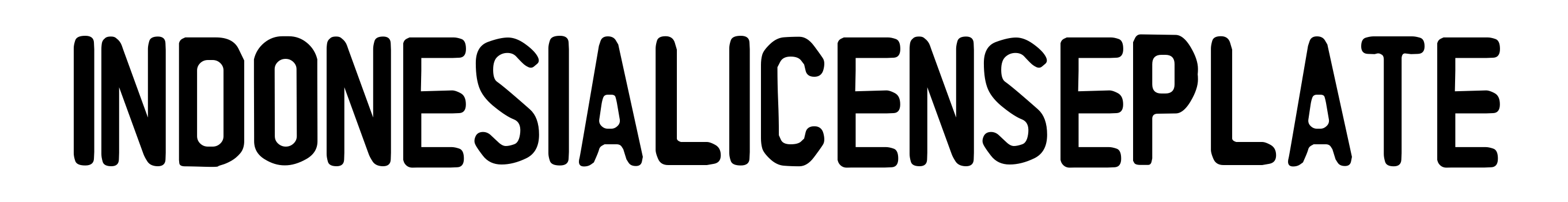 Indonesia License Plate