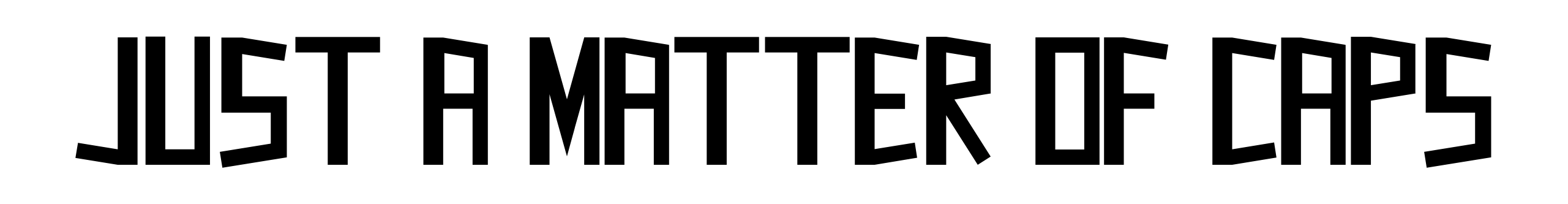 Just A Matter Of Caps