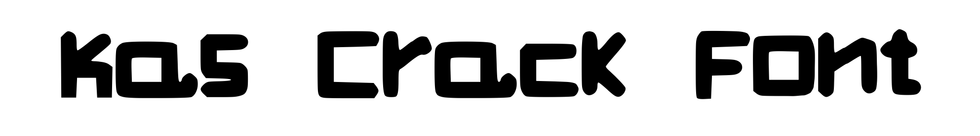 Kas Crack Font