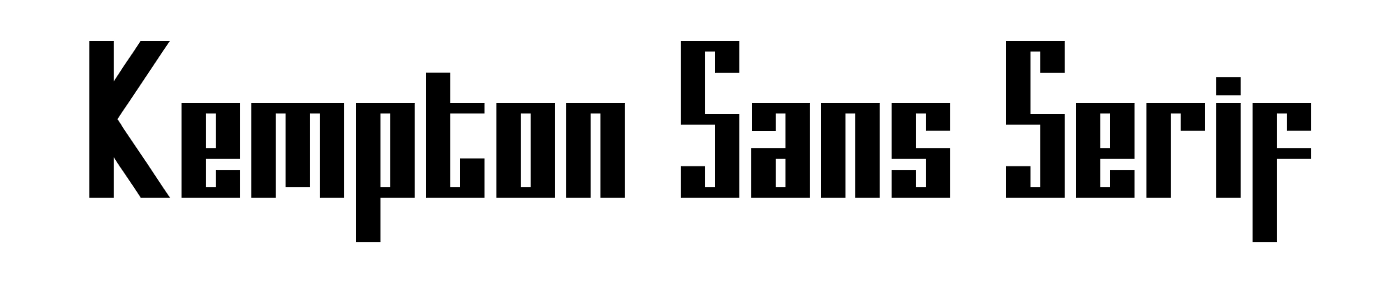 Kempton Sans Serif