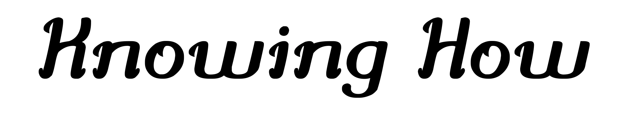 Knowing How