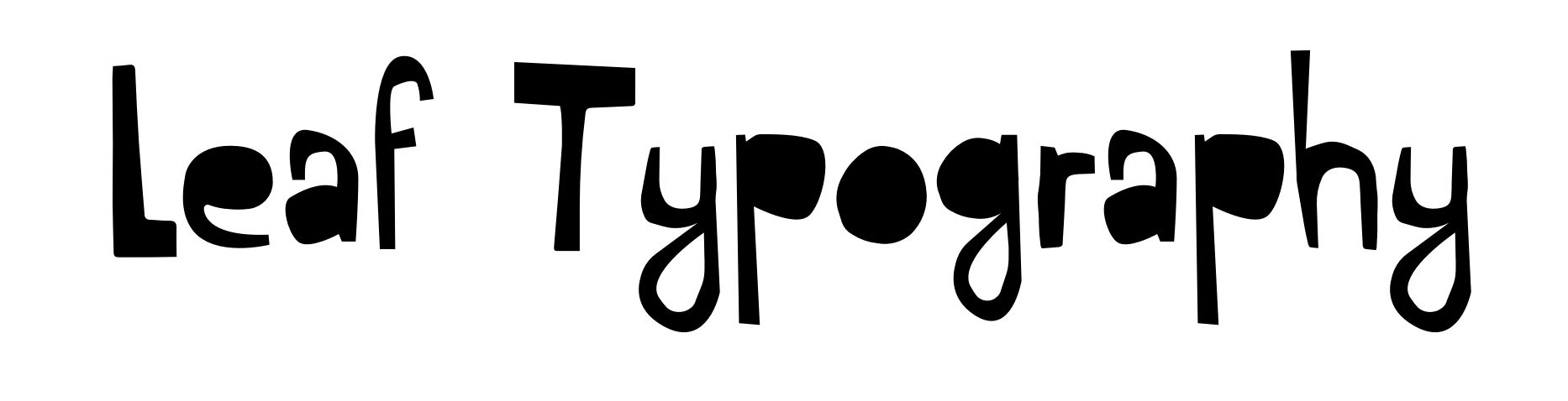 Leaf Typography