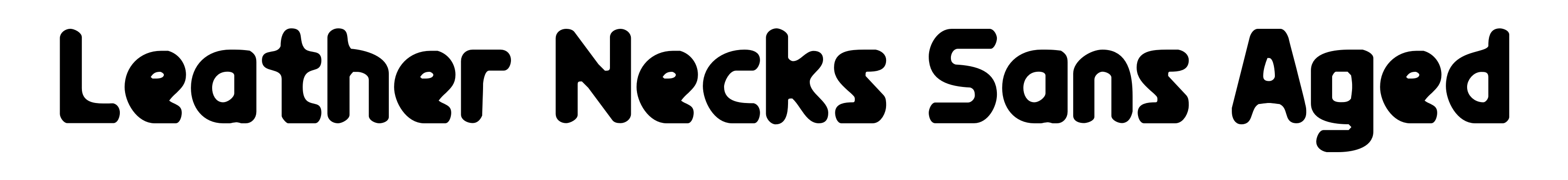 Leather Necks Sans Aged