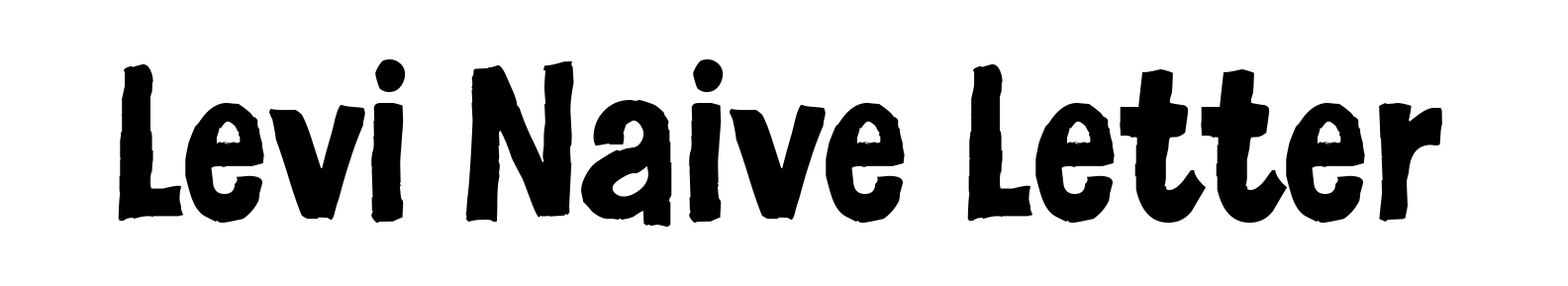 Levi Naive Letter
