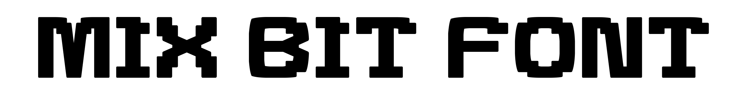Mix Bit Font