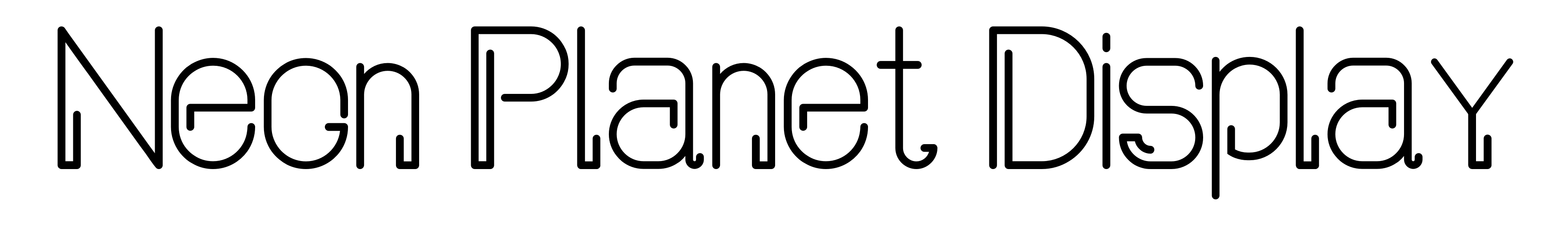 Neon Planet Display