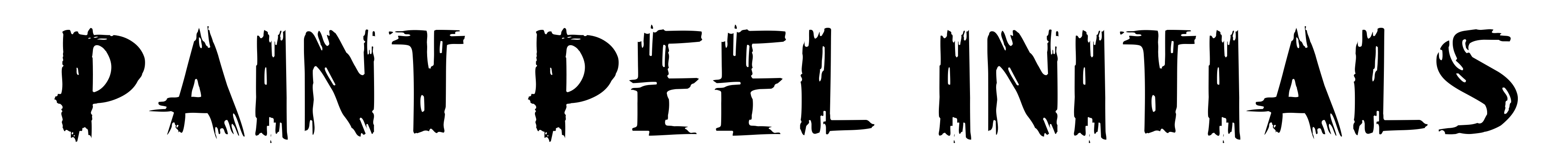 Paint Peel Initials