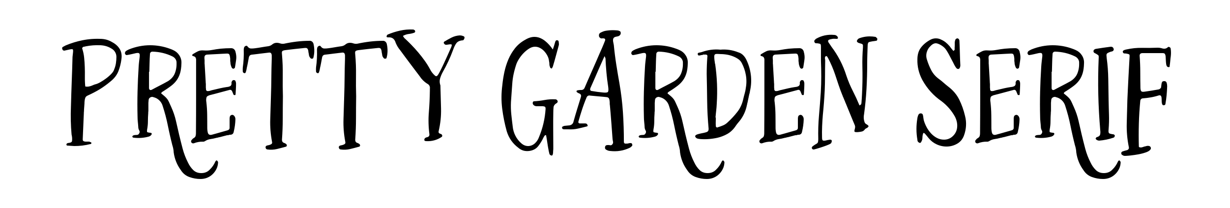 Pretty Garden Serif