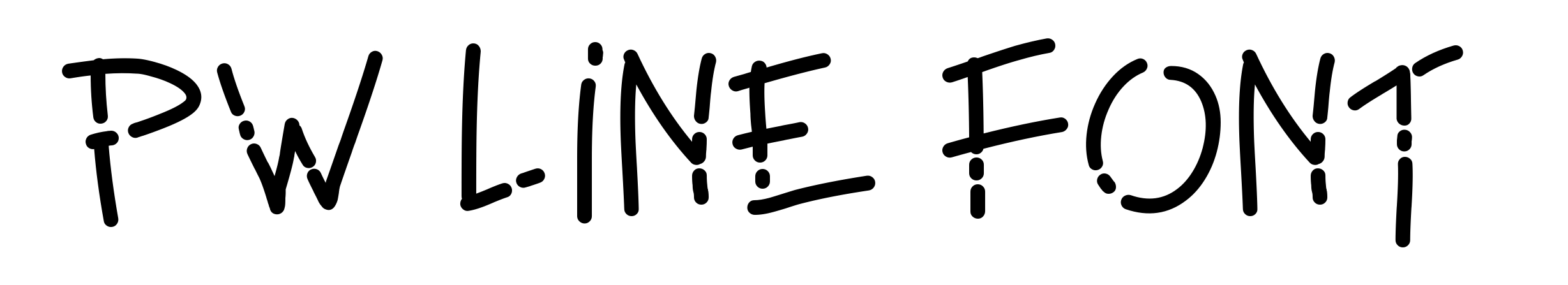 PW Line Font