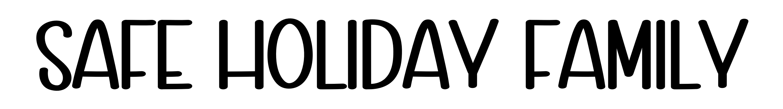 Safe Holiday Family