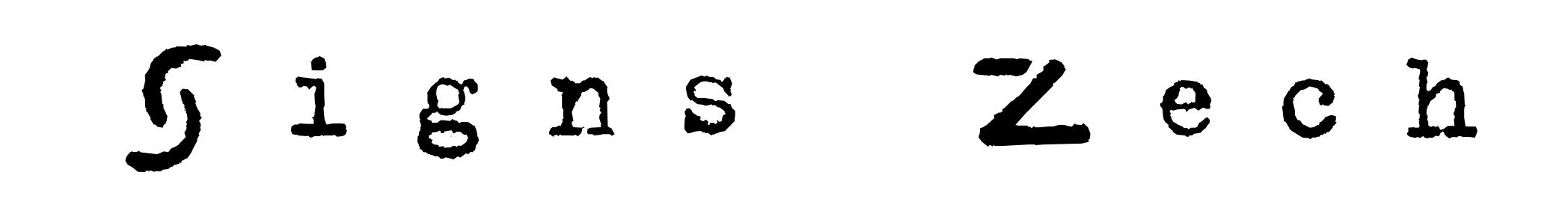 Signs - Zeichen
