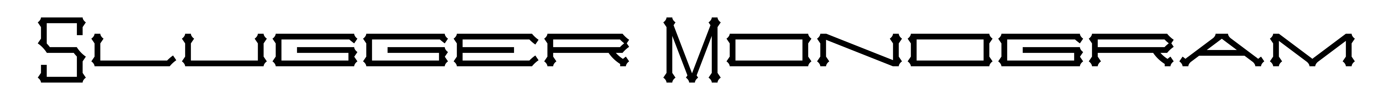 Slugger Monogram