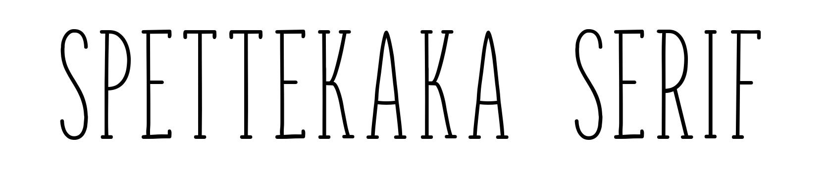 Spettekaka Serif