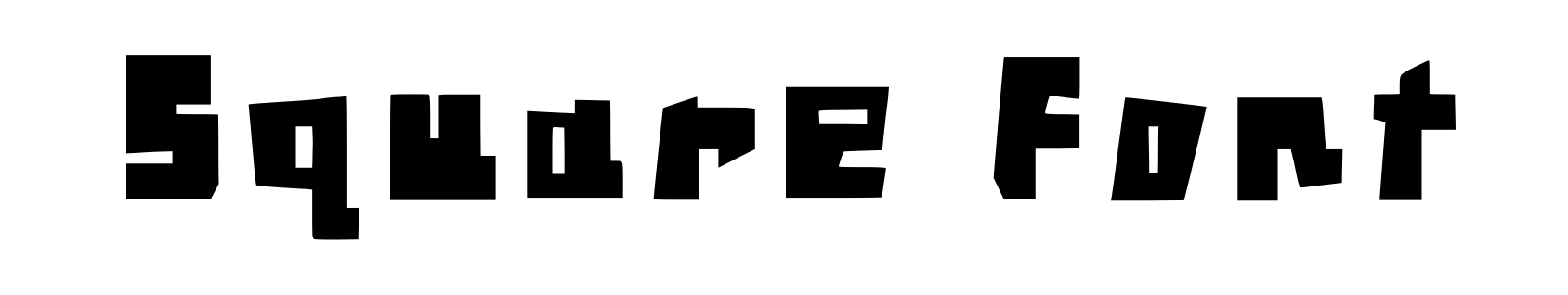 Square Font