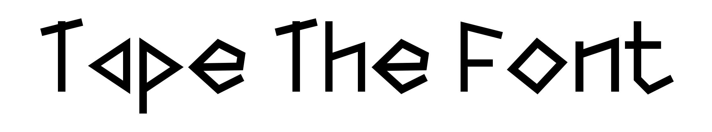 Tape The Font