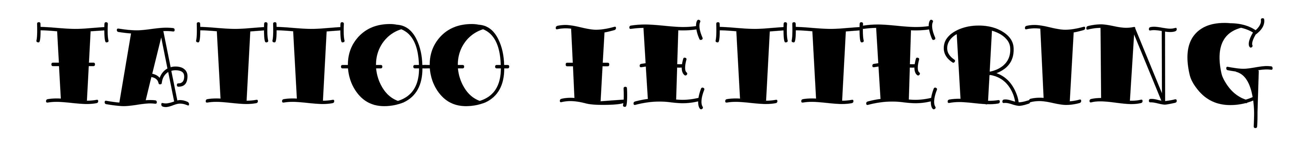 Tattoo Lettering