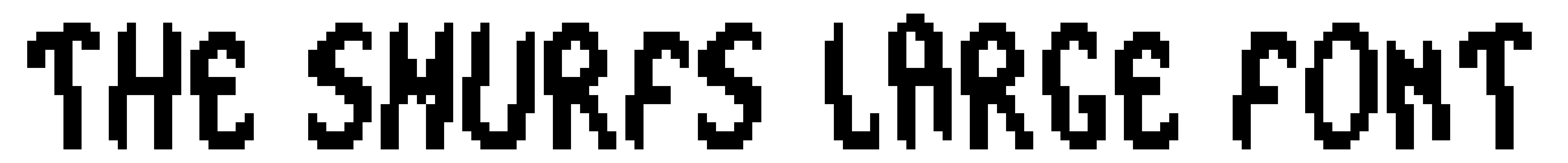 The Smurfs Large Font