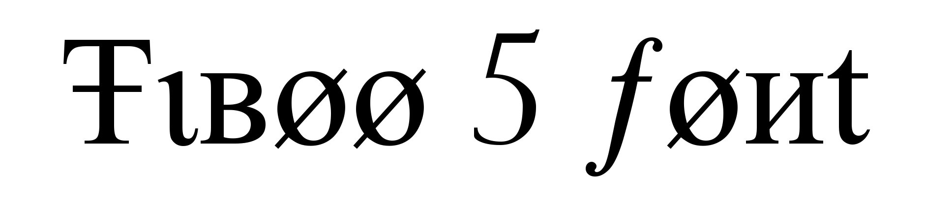 Tiboo 5 font