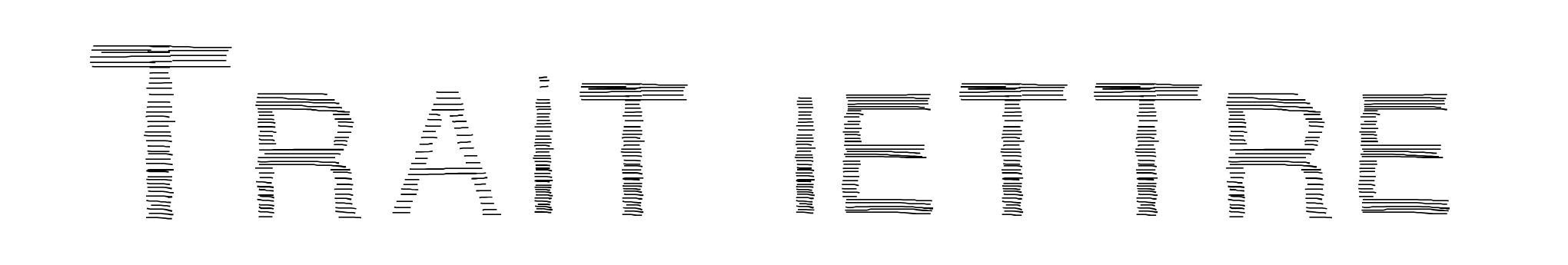 Trait lettre