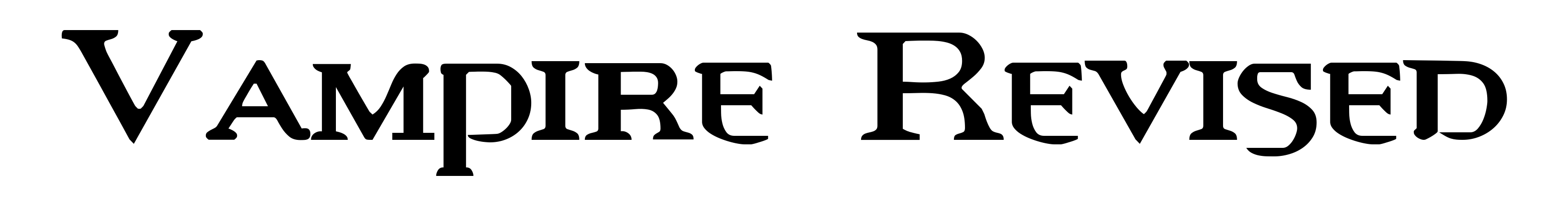 Vampire Revised