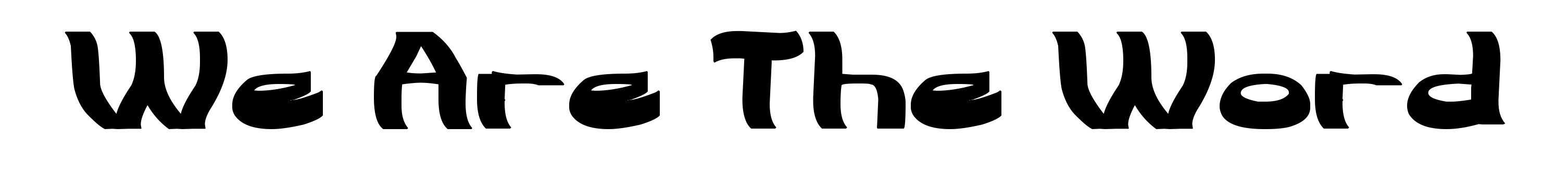 We Are The Word