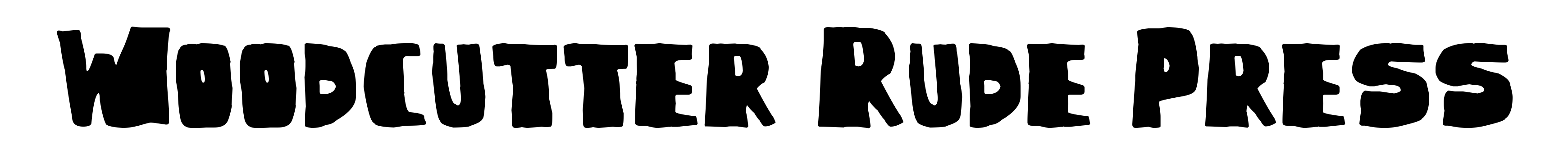 Woodcutter Rude Press