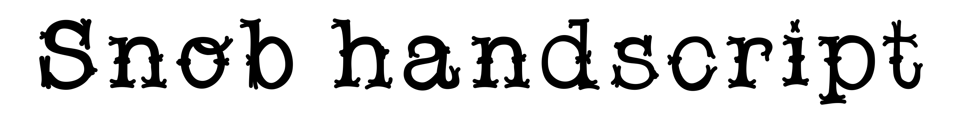 Snob handscript