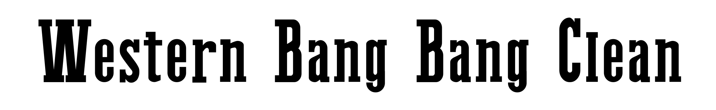 Western Bang Bang Clean
