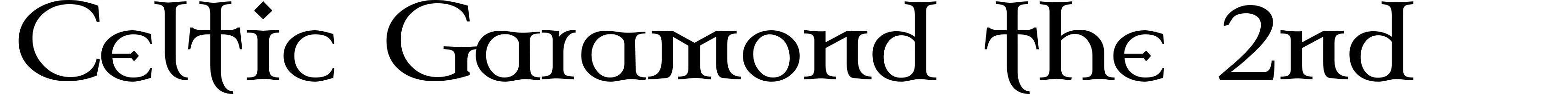Celtic Garamond the 2nd