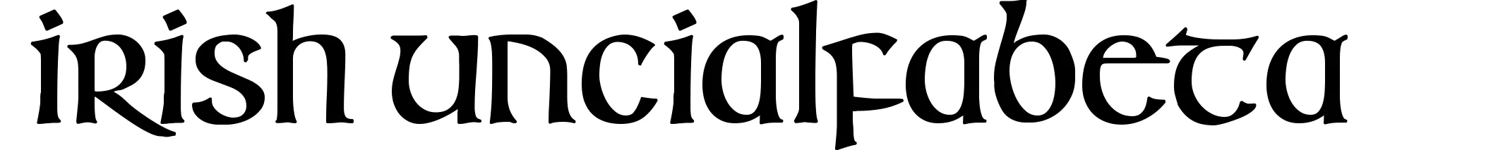 Irish Uncialfabeta