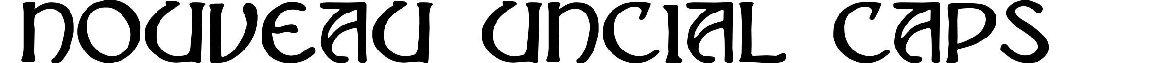 Nouveau Uncial Caps