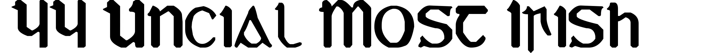 YY Uncial Most Irish