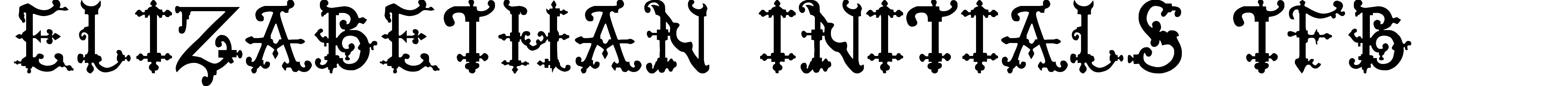 Elizabethan Initials TFB
