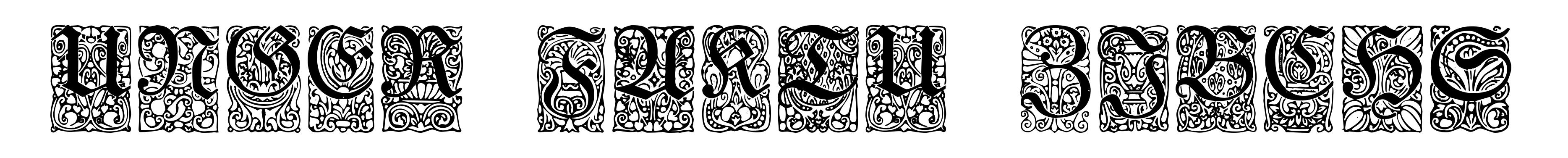 Unger-Fraktur Zierbuchstaben