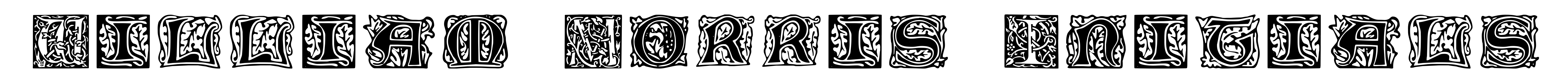 William Morris Initials