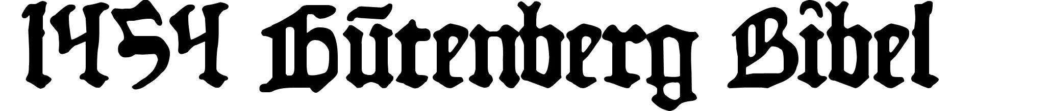 1454 Gutenberg Bibel