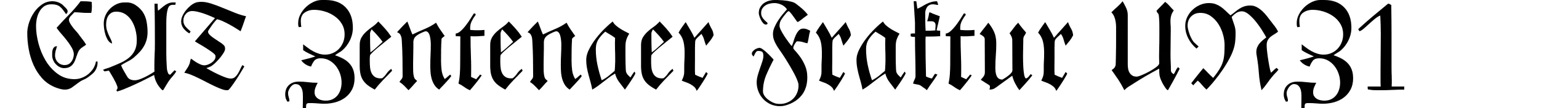 CAT Zentenaer Fraktur UNZ1