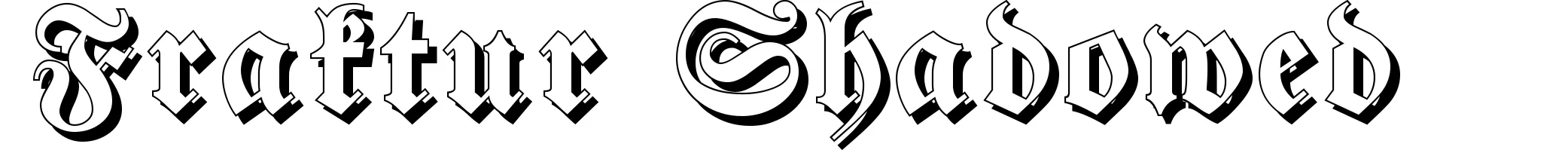 Fraktur Shadowed