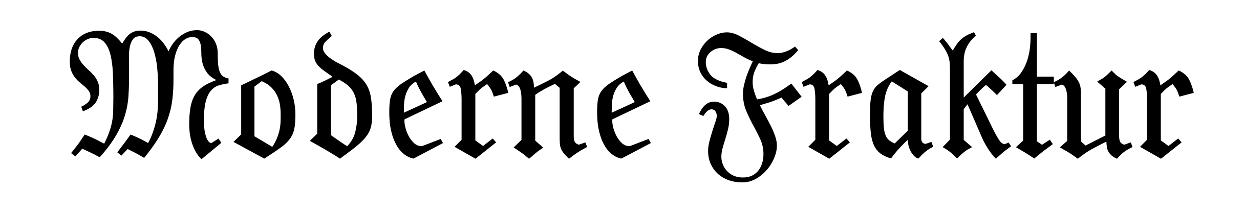 Moderne Fraktur