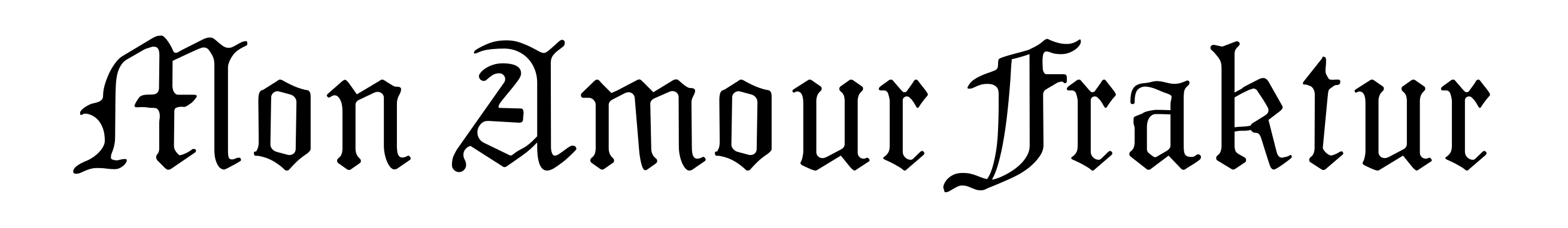 Mon Amour Fraktur