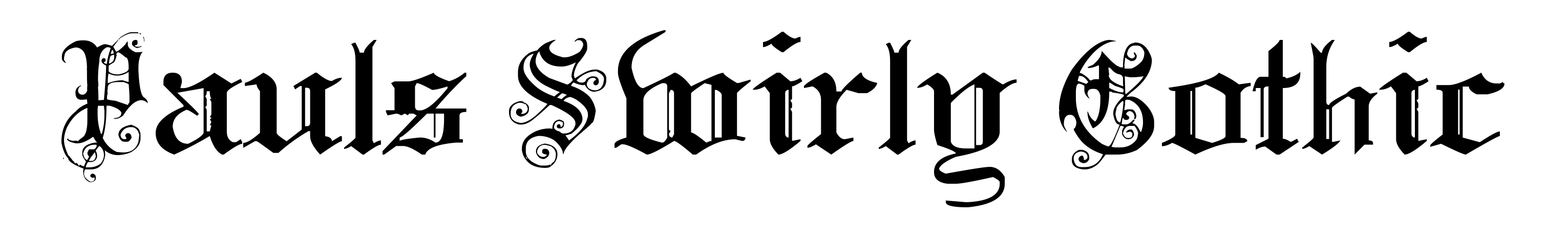 Pauls Swirly Gothic