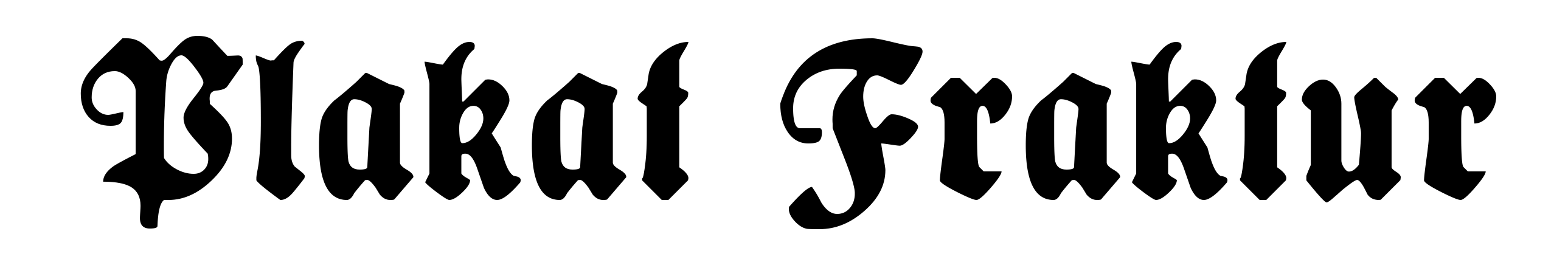 Plakat Fraktur